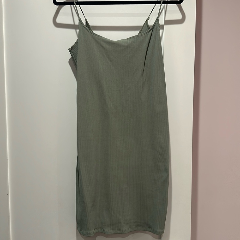 Green tight dress